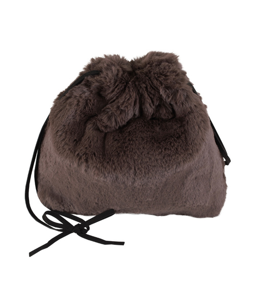 titivate（ティティベイト）の「ﾌｪｲｸﾌｧｰｼｮﾙﾀﾞｰﾊﾞｯｸﾞ（ショルダーバッグ・レディース・グレー/ブルー/カーキ/ホワイト/ブラウン/キャメル・FREE）」の4枚目の写真