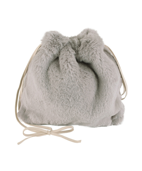 titivate（ティティベイト）の「ﾌｪｲｸﾌｧｰｼｮﾙﾀﾞｰﾊﾞｯｸﾞ（ショルダーバッグ・レディース・グレー/ブルー/カーキ/ホワイト/ブラウン/キャメル・FREE）」の3枚目の写真