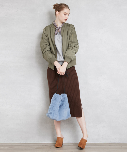 titivate（ティティベイト）の「ﾌｪｲｸﾌｧｰｼｮﾙﾀﾞｰﾊﾞｯｸﾞ（ショルダーバッグ・レディース・グレー/ブルー/カーキ/ホワイト/ブラウン/キャメル・FREE）」の16枚目の写真