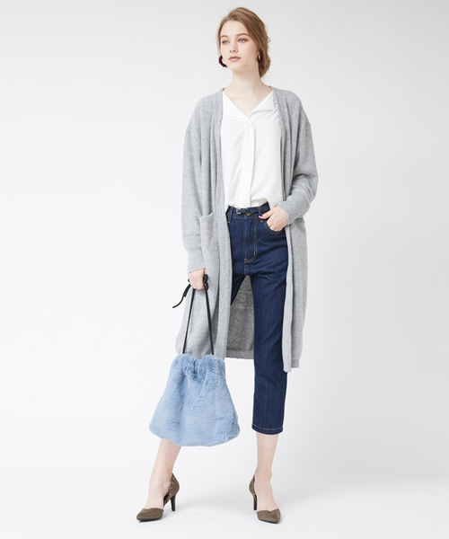 titivate（ティティベイト）の「ﾌｪｲｸﾌｧｰｼｮﾙﾀﾞｰﾊﾞｯｸﾞ（ショルダーバッグ・レディース・グレー/ブルー/カーキ/ホワイト/ブラウン/キャメル・FREE）」の17枚目の写真