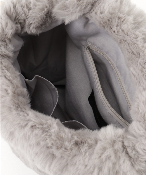 titivate（ティティベイト）の「ﾌｪｲｸﾌｧｰｼｮﾙﾀﾞｰﾊﾞｯｸﾞ（ショルダーバッグ・レディース・グレー/ブルー/カーキ/ホワイト/ブラウン/キャメル・FREE）」の9枚目の写真