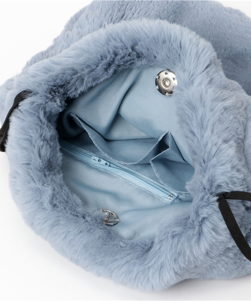 titivate（ティティベイト）の「ﾌｪｲｸﾌｧｰｼｮﾙﾀﾞｰﾊﾞｯｸﾞ（ショルダーバッグ・レディース・グレー/ブルー/カーキ/ホワイト/ブラウン/キャメル・FREE）」の12枚目の写真