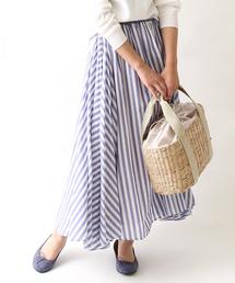coen | 【Market】ストライプマキシスカート(スカート)