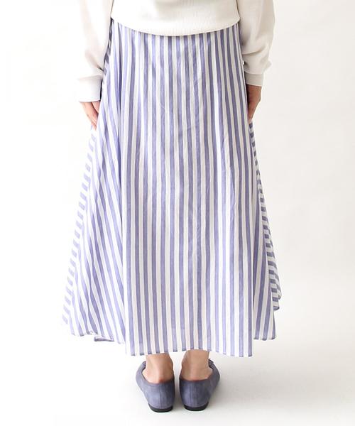 coen（コーエン）の「【Market】【昨年大人気・新色追加】ストライプマキシスカート（スカート・レディース・コバルトブルー/ブラック・FREE）」の21枚目の写真