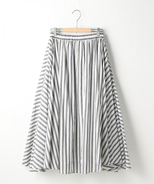 coen（コーエン）の「【Market】【昨年大人気・新色追加】ストライプマキシスカート（スカート・レディース・コバルトブルー/ブラック・FREE）」の8枚目の写真