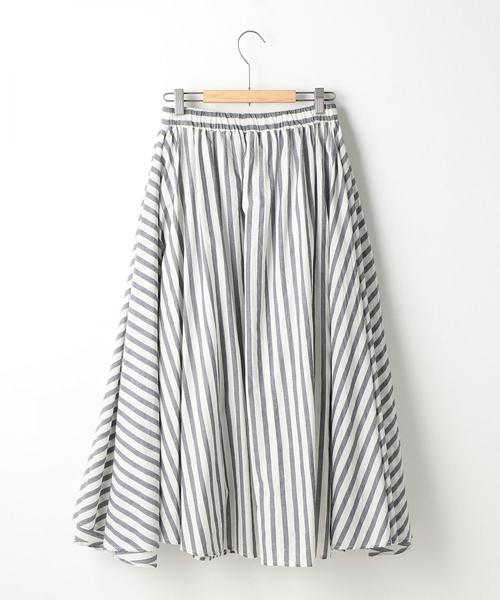 coen（コーエン）の「【Market】【昨年大人気・新色追加】ストライプマキシスカート（スカート・レディース・コバルトブルー/ブラック・FREE）」の7枚目の写真