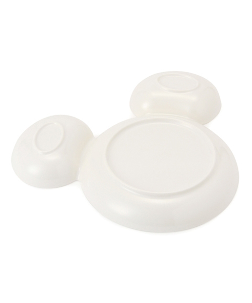 ディズニー ミッキー メラミンセパレートプレート アイボリー