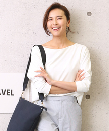 qualite | 2WAYストレッチボートネックシャツ(シャツ/ブラウス)