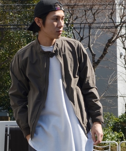 SHIPS JET BLUE(シップスジェットブルー)の「SHIPS JET BLUE: ライトウェイト スタンドブルゾン(ブルゾン・メンズ・ブラック/オリーブ/ベージュ・MEDIUM/SMALL/LARGE)」の3枚目の写真