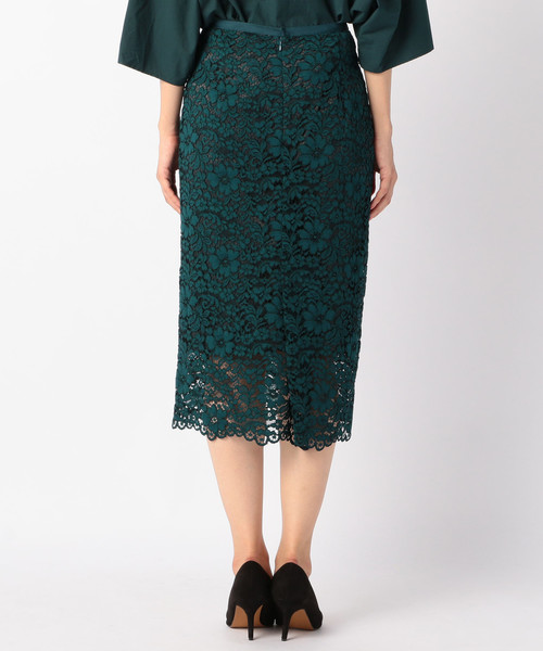 Liesse（リエス）の「レースタイトスカート（スカート・レディース・グリーン/グレー/タン・M/S/L）」の5枚目の写真