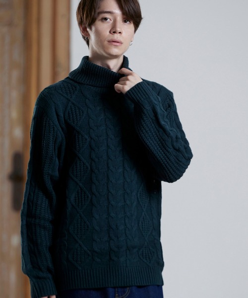 MONO-MART�i���m�}�[�g�j�́u�I�[�o�[�T�C�Y�A�����҂݃^�[�g���l�b�N�P�[�u���j�b�g�Z�[�^�[�i�j�b�g/�Z�[�^�[�j�v�b�O���[��