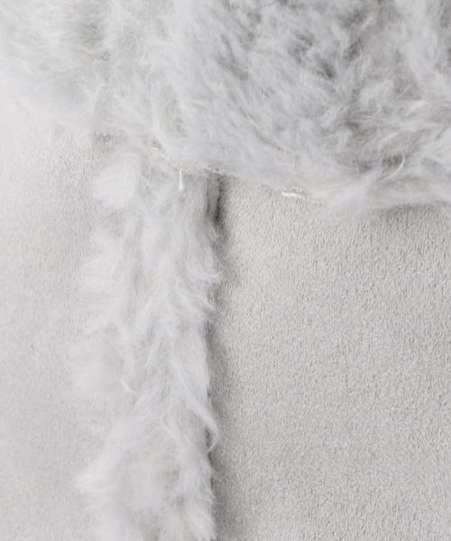 Casselini(キャセリーニ)の「CASSELINI フェイクムートンリバーシブルミニトート<キャセリーニ>(トートバッグ・レディース・ベージュ/グレー・FREE)」の9枚目の写真