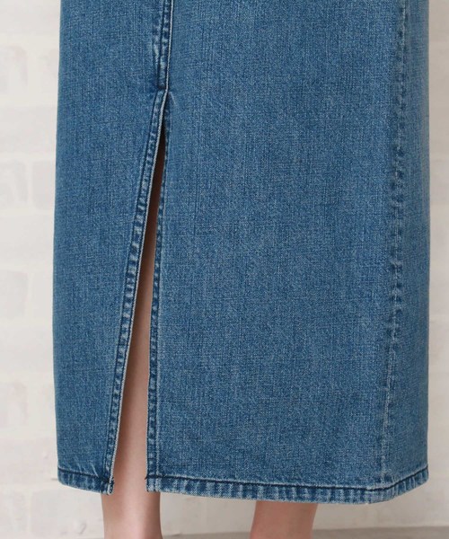 N.（N. Natural Beauty Basic）（エヌエヌナチュラルビューティーベーシック）の「デニムタイトマキシスカート（デニムスカート・レディース・インディゴブルー/ホワイト・MEDIUM/SMALL）」の7枚目の写真