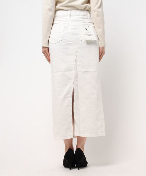 N.（N. Natural Beauty Basic）（エヌエヌナチュラルビューティーベーシック）の「デニムタイトマキシスカート（デニムスカート・レディース・インディゴブルー/ホワイト・MEDIUM/SMALL）」の4枚目の写真