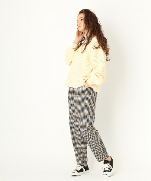 niko and...（ニコアンド）の「オリジナルワッフルビッグプルオーバー（ニット/セーター・レディース・グレー/ピンク/ブルー/アイボリー・MEDIUM/LARGE）」の18枚目の写真