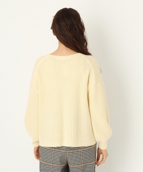 niko and...（ニコアンド）の「オリジナルワッフルビッグプルオーバー（ニット/セーター・レディース・グレー/ピンク/ブルー/アイボリー・MEDIUM/LARGE）」の13枚目の写真