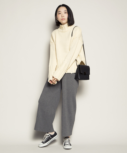 PLAIN CLOTHING（プレーンクロージング）の「フロントサークルショルダーバッグ【PLAIN CLOTHING】（ショルダーバッグ・レディース・グレー/モカ/ブラック・FREE）」の18枚目の写真
