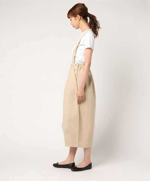 POU DOU DOU（プードゥドゥ）の「サス付きボリュームタックパンツ（その他パンツ・レディース・オリーブ/ライトベージュ/ダークグレー・3）」の4枚目の写真