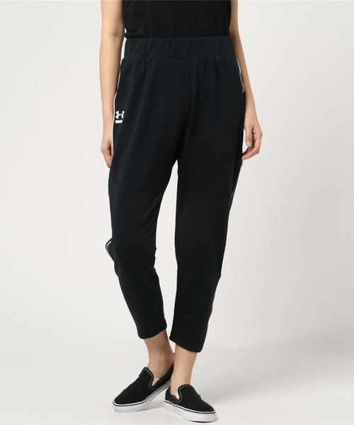 UNDER ARMOUR（アンダーアーマー）の「アンダーアーマー スウェットロングパンツ UADSGTAPEREDSLOUCH 1320630（スウェットパンツ・レディース・ブラック/グレー・L/LL/M/S）」の2枚目の写真
