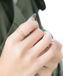 Phoebe | 【K10】ジェムストーンテクスチャーリング(リング)