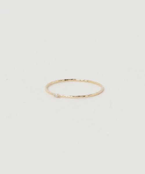 Phoebe（フィービィー）の「<ラストワン>【K10】ジェムストーンテクスチャーリング（リング・レディース・レッド/グリーン/クリア・#13/#9）」の9枚目の写真