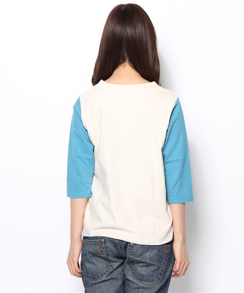 BEAMS BOY（ビームスボーイ）の「□BEAMS BOY / ナンバープリント ベースボール3/4T 13SS（Tシャツ/カットソー・レディース・イエロー系その他/ロイヤルブルー・ONE SIZE）」の5枚目の写真