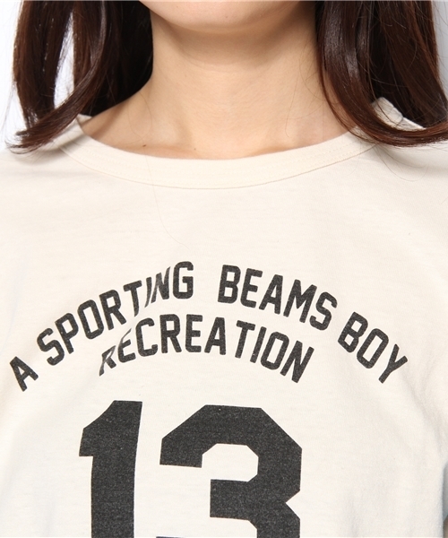 BEAMS BOY（ビームスボーイ）の「□BEAMS BOY / ナンバープリント ベースボール3/4T 13SS（Tシャツ/カットソー・レディース・イエロー系その他/ロイヤルブルー・ONE SIZE）」の6枚目の写真