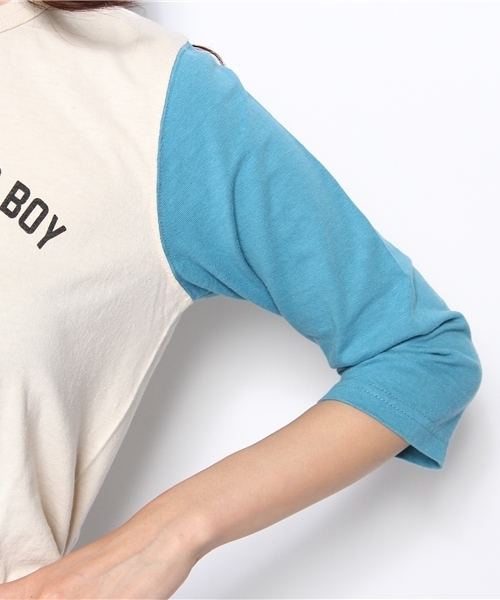 BEAMS BOY（ビームスボーイ）の「□BEAMS BOY / ナンバープリント ベースボール3/4T 13SS（Tシャツ/カットソー・レディース・イエロー系その他/ロイヤルブルー・ONE SIZE）」の7枚目の写真