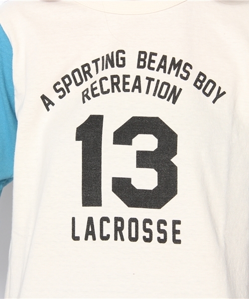 BEAMS BOY（ビームスボーイ）の「□BEAMS BOY / ナンバープリント ベースボール3/4T 13SS（Tシャツ/カットソー・レディース・イエロー系その他/ロイヤルブルー・ONE SIZE）」の8枚目の写真