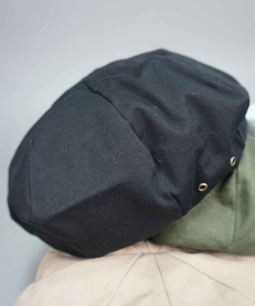 FUNALIVE（ファンアライブ）の「ツイルベレー帽（ハンチング/ベレー帽・レディース・ベージュ/オリーブドラブ/ブラック/ネイビー/オフホワイト・FREE）」の2枚目の写真