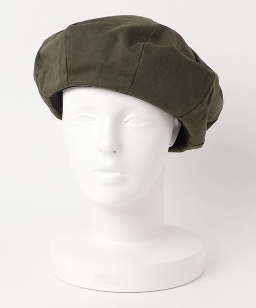 FUNALIVE（ファンアライブ）の「ツイルベレー帽（ハンチング/ベレー帽・レディース・ベージュ/オリーブドラブ/ブラック/ネイビー/オフホワイト・FREE）」の11枚目の写真