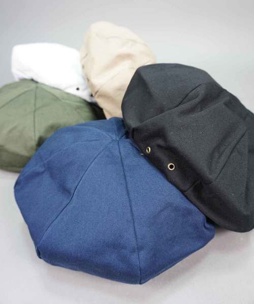 FUNALIVE（ファンアライブ）の「ツイルベレー帽（ハンチング/ベレー帽・レディース・ベージュ/オリーブドラブ/ブラック/ネイビー/オフホワイト・FREE）」の13枚目の写真