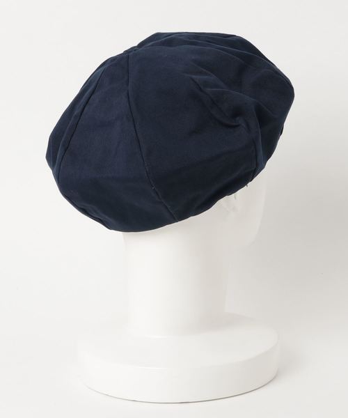 FUNALIVE（ファンアライブ）の「ツイルベレー帽（ハンチング/ベレー帽・レディース・ベージュ/オリーブドラブ/ブラック/ネイビー/オフホワイト・FREE）」の6枚目の写真