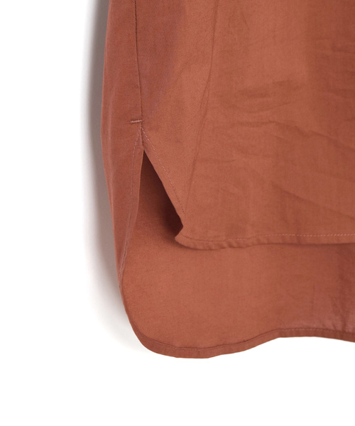 w closet（ダブルクローゼット）の「ピンタックレース開襟ビッグシャツ_（シャツ/ブラウス・レディース・ホワイト/ブラウン/パープル/カーキ・FREE）」の22枚目の写真