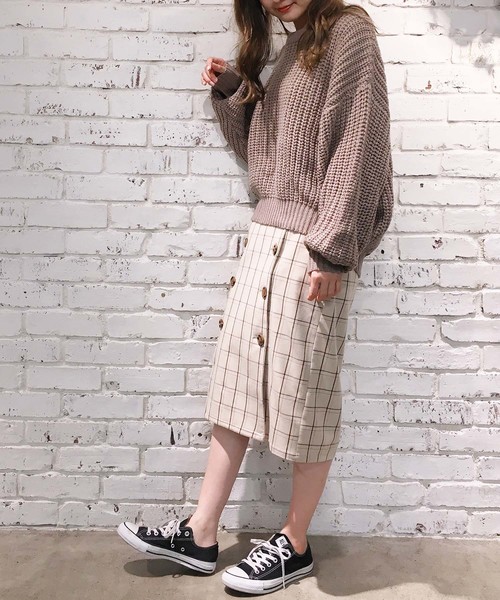 one after another NICE CLAUP（ワンアフターアナザーナイスクラップ）の「畦編みニットプルオーバー（ニット/セーター・レディース・アイボリー/ピンク/モカ/ミント・FREE）」の8枚目の写真