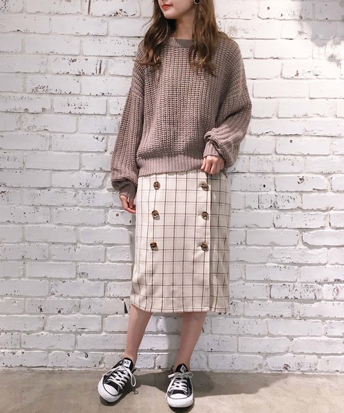 one after another NICE CLAUP（ワンアフターアナザーナイスクラップ）の「畦編みニットプルオーバー（ニット/セーター・レディース・アイボリー/ピンク/モカ/ミント・FREE）」の9枚目の写真