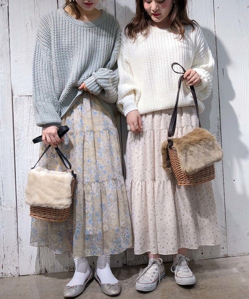 one after another NICE CLAUP（ワンアフターアナザーナイスクラップ）の「畦編みニットプルオーバー（ニット/セーター・レディース・アイボリー/ピンク/モカ/ミント・FREE）」の13枚目の写真