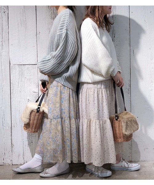 one after another NICE CLAUP（ワンアフターアナザーナイスクラップ）の「畦編みニットプルオーバー（ニット/セーター・レディース・アイボリー/ピンク/モカ/ミント・FREE）」の14枚目の写真