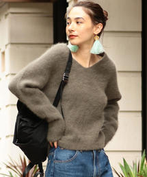 BEAUTY&YOUTH UNITED ARROWS | BY∴ ヘアリー畦Vネックニット(ニット/セーター)
