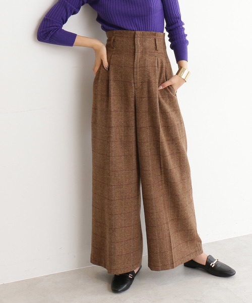 N.（N. Natural Beauty Basic）（エヌエヌナチュラルビューティーベーシック）の「◆ヘリンボンチェックセットアップ（その他パンツ・レディース・グレー系その他/ブラウン系その他・MEDIUM）」の2枚目の写真