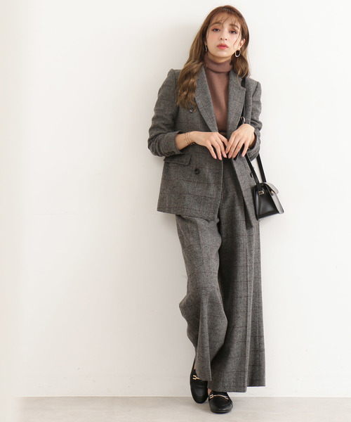 N.（N. Natural Beauty Basic）（エヌエヌナチュラルビューティーベーシック）の「◆ヘリンボンチェックセットアップ（その他パンツ・レディース・グレー系その他/ブラウン系その他・MEDIUM）」の6枚目の写真