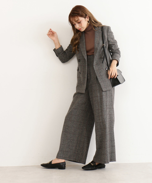 N.（N. Natural Beauty Basic）（エヌエヌナチュラルビューティーベーシック）の「◆ヘリンボンチェックセットアップ（その他パンツ・レディース・グレー系その他/ブラウン系その他・MEDIUM）」の10枚目の写真