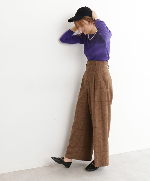 N.（N. Natural Beauty Basic）（エヌエヌナチュラルビューティーベーシック）の「◆ヘリンボンチェックセットアップ（その他パンツ・レディース・グレー系その他/ブラウン系その他・MEDIUM）」の13枚目の写真