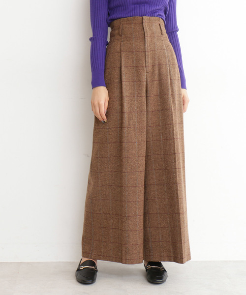 N.（N. Natural Beauty Basic）（エヌエヌナチュラルビューティーベーシック）の「◆ヘリンボンチェックセットアップ（その他パンツ・レディース・グレー系その他/ブラウン系その他・MEDIUM）」の14枚目の写真