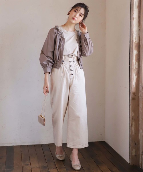 one after another NICE CLAUP（ワンアフターアナザーナイスクラップ）の「【WEB STORE限定】 スクエアトゥバレエシューズ（バレエシューズ・レディース・ブラウン/ゴールド・SMALL/MEDIUM/LARGE/X-LARGE/X-SMALL）」の9枚目の写真