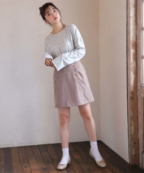 one after another NICE CLAUP（ワンアフターアナザーナイスクラップ）の「【WEB STORE限定】 スクエアトゥバレエシューズ（バレエシューズ・レディース・ブラウン/ゴールド・SMALL/MEDIUM/LARGE/X-LARGE/X-SMALL）」の7枚目の写真