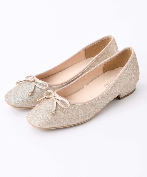 one after another NICE CLAUP（ワンアフターアナザーナイスクラップ）の「【WEB STORE限定】 スクエアトゥバレエシューズ（バレエシューズ・レディース・ブラウン/ゴールド・SMALL/MEDIUM/LARGE/X-LARGE/X-SMALL）」の18枚目の写真