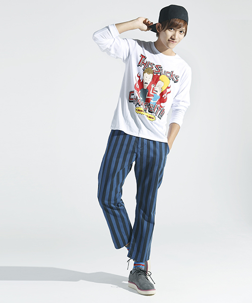 WEGO（ウィゴー）の「WEGO/BEAVIS&BUTT-HEADプリントTee（Tシャツ/カットソー・メンズ・ホワイト/ブラック・MEDIUM/LARGE）」の3枚目の写真