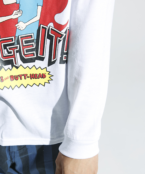 WEGO（ウィゴー）の「WEGO/BEAVIS&BUTT-HEADプリントTee（Tシャツ/カットソー・メンズ・ホワイト/ブラック・MEDIUM/LARGE）」の8枚目の写真