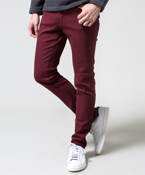 NANO universe（ナノユニバース）の「ハイエストシルエットストレッチ5P（チノパンツ・メンズ・ワイン/ロイヤルブルー/ホワイト/ブラック/ベージュ/グレー・SMALL/X-LARGE/LARGE/MEDIUM）」の6枚目の写真